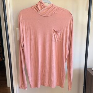 Free Fly Pink Long Sleeve Top with Pocket (Size M)